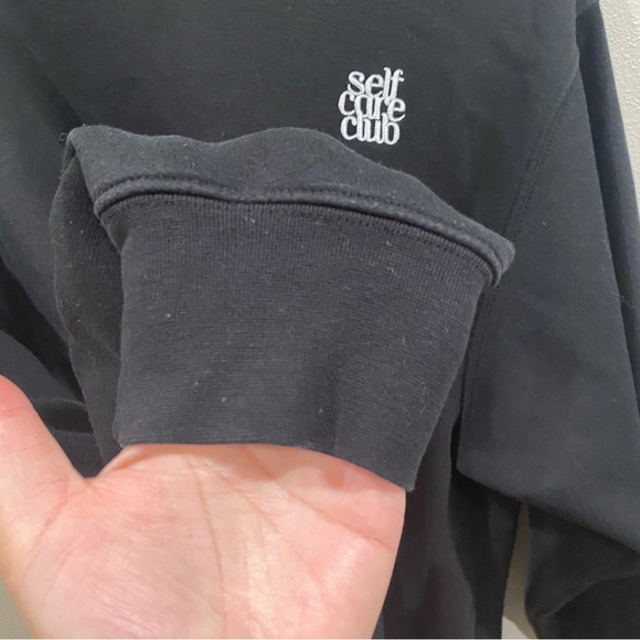 Brunette the Label x Midnight Paloma Self Care Club Crewneck Pullover Sweatshirt - Picture 6 of 6